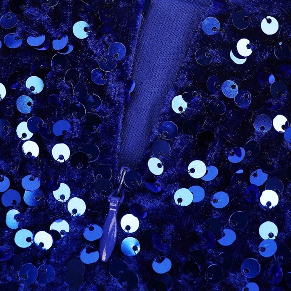 Royal Blue Mermaid Gown - Picture 9 of 11